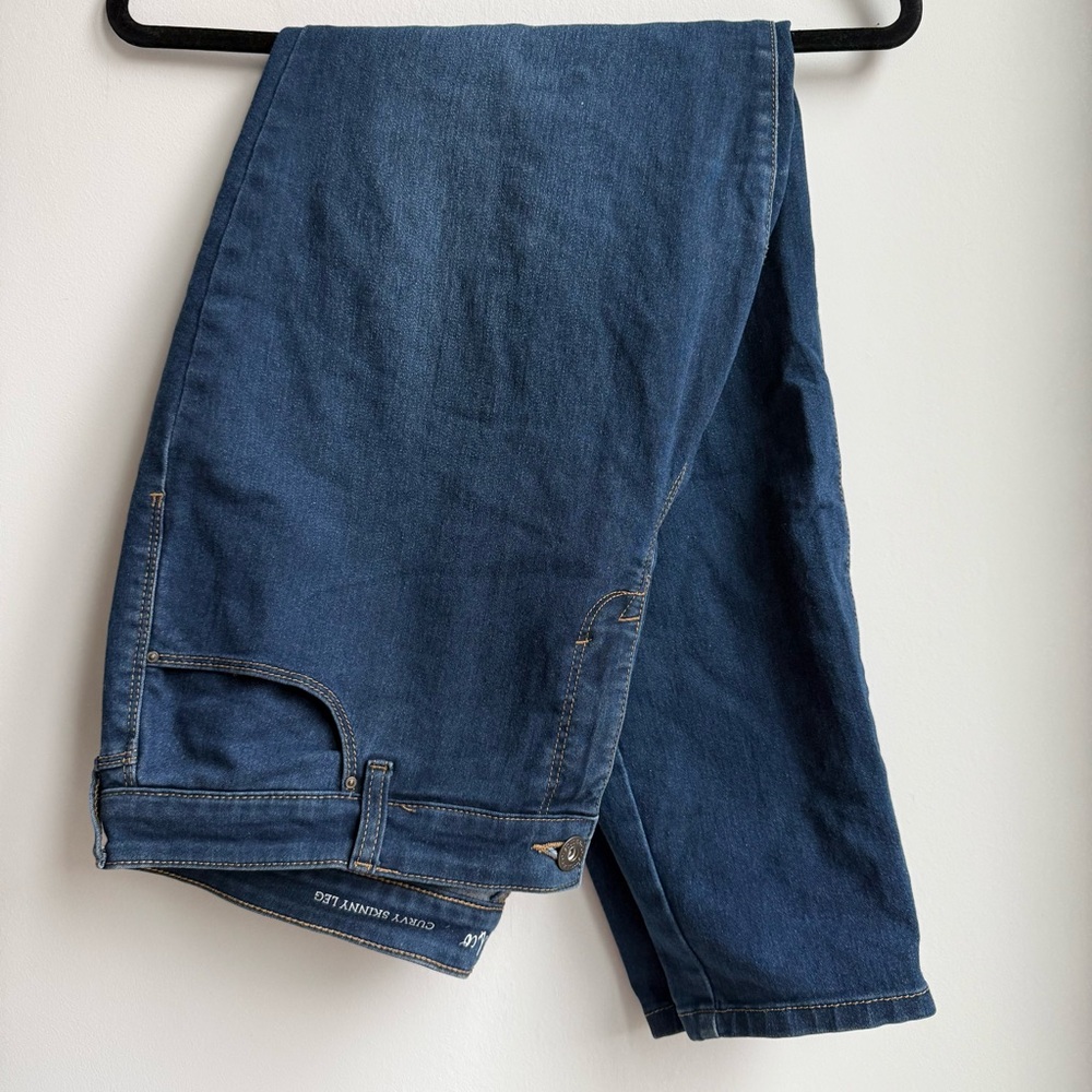 Style & Co Medium Wash Skinny Jeans Size 16 Long Stretch Mid Rise